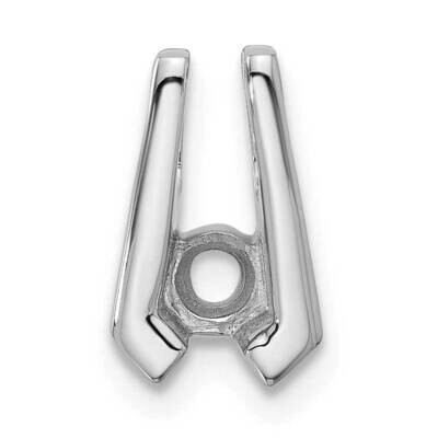 Holds 4mm Stone, Chain Slide Mounting 14k White Gold XSW67, MPN: XSW67,