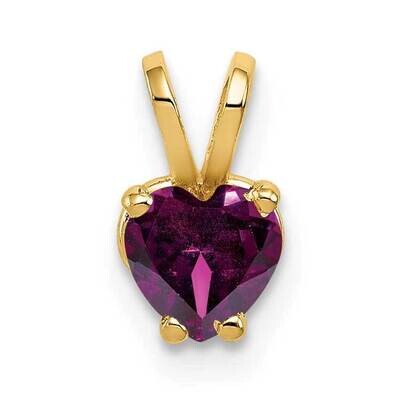 5mm Heart Rhodolite Garnet pendant 14k Gold XP428RG, MPN: XP428RG, 883957237961