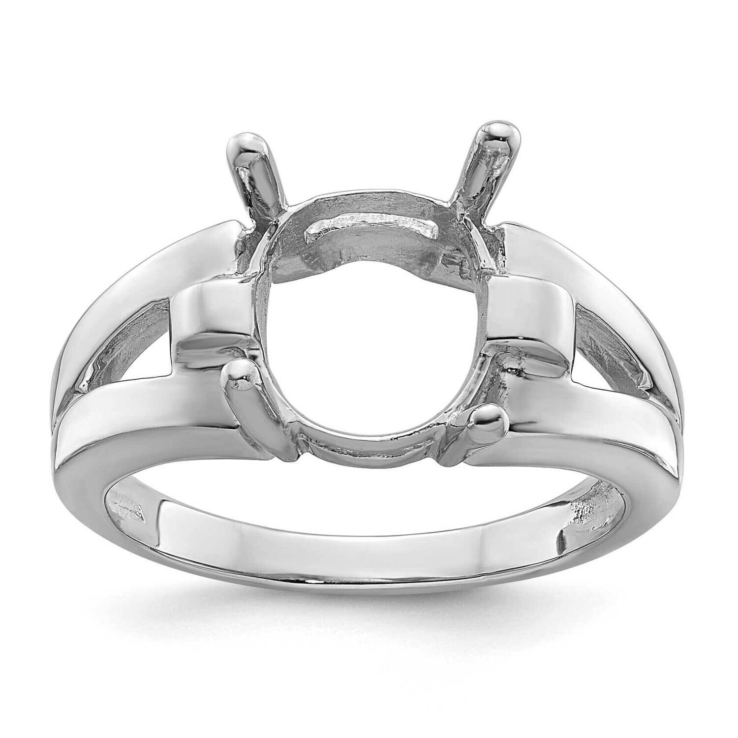 Gemstone Ring Mounting 14k White Gold Y4547