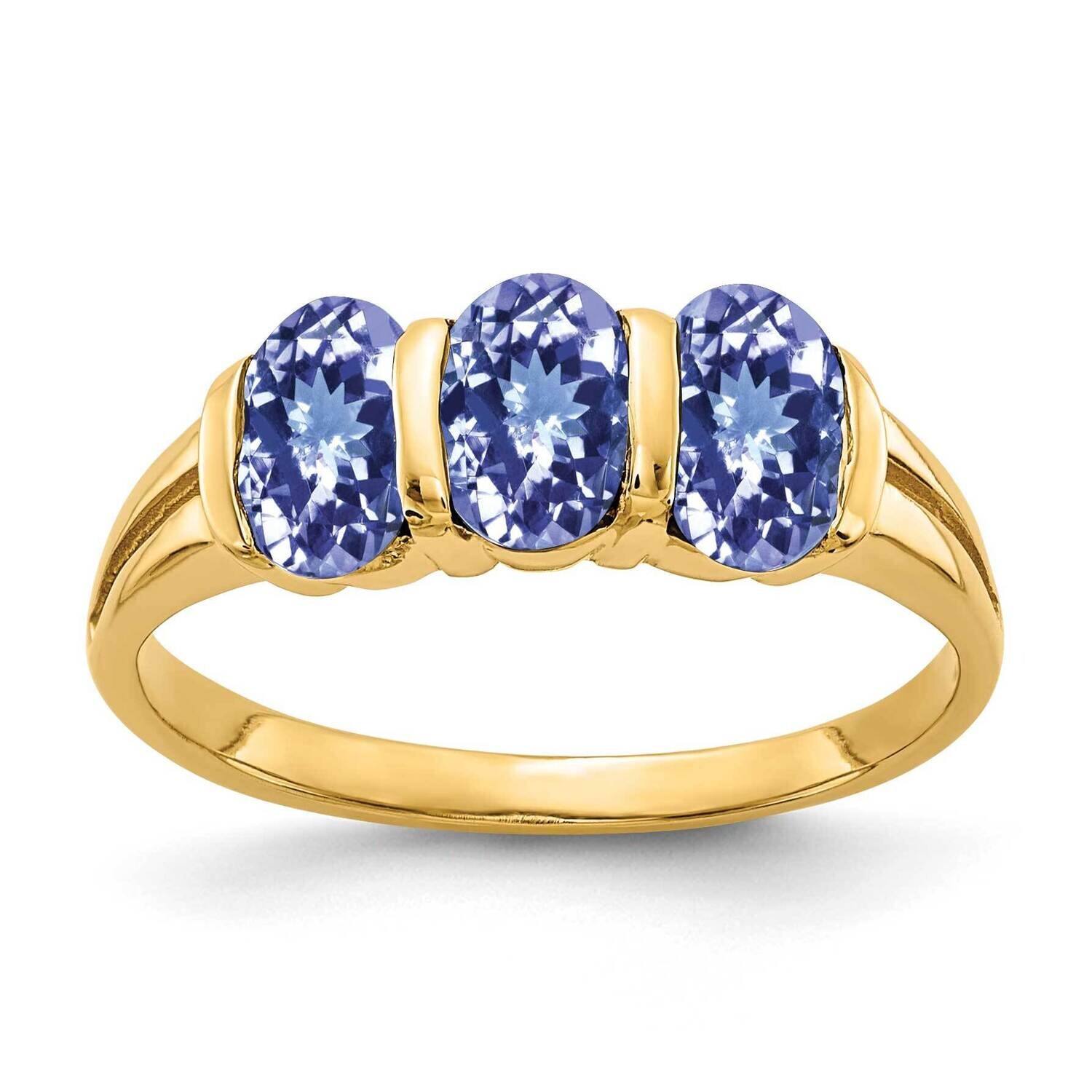 Tanzanite Ring 14k Gold 6x4mm Oval Y2034T, MPN: Y2034T, 883957676203