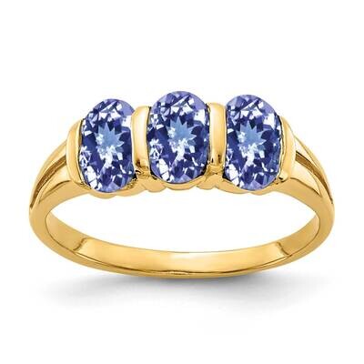 Tanzanite Ring 14k Gold 6x4mm Oval Y2034T, MPN: Y2034T, 883957676203