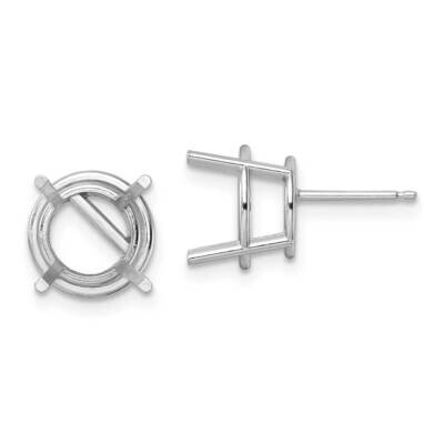 10mm Round Earring Mountings 14k White Gold XE77W, MPN: XE77W, 191101835339