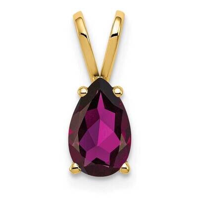 8x5mm Pear Rhodolite Garnet pendant 14k Gold XP425RG, MPN: XP425RG, 883957209128