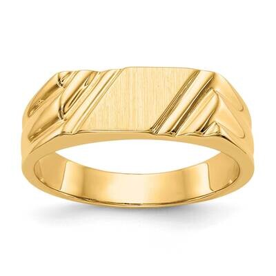 Signet Ring 14k Gold CH190, MPN: CH190, 883957394015