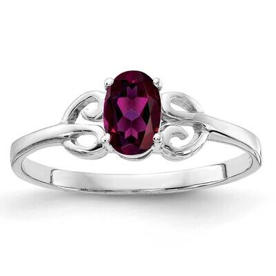 Rhodolite Garnet Ring 14k white Gold 6x4mm Oval X9687RG, MPN: X9687RG, 883957577180