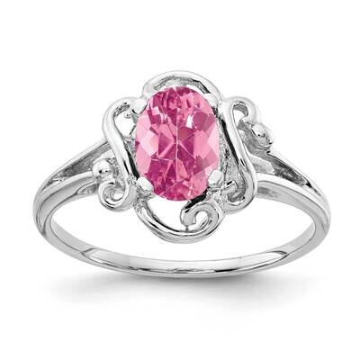 Pink Tourmaline Ring 14k white Gold 7x5mm Oval Y2228PT, MPN: Y2228PT, 883957555393