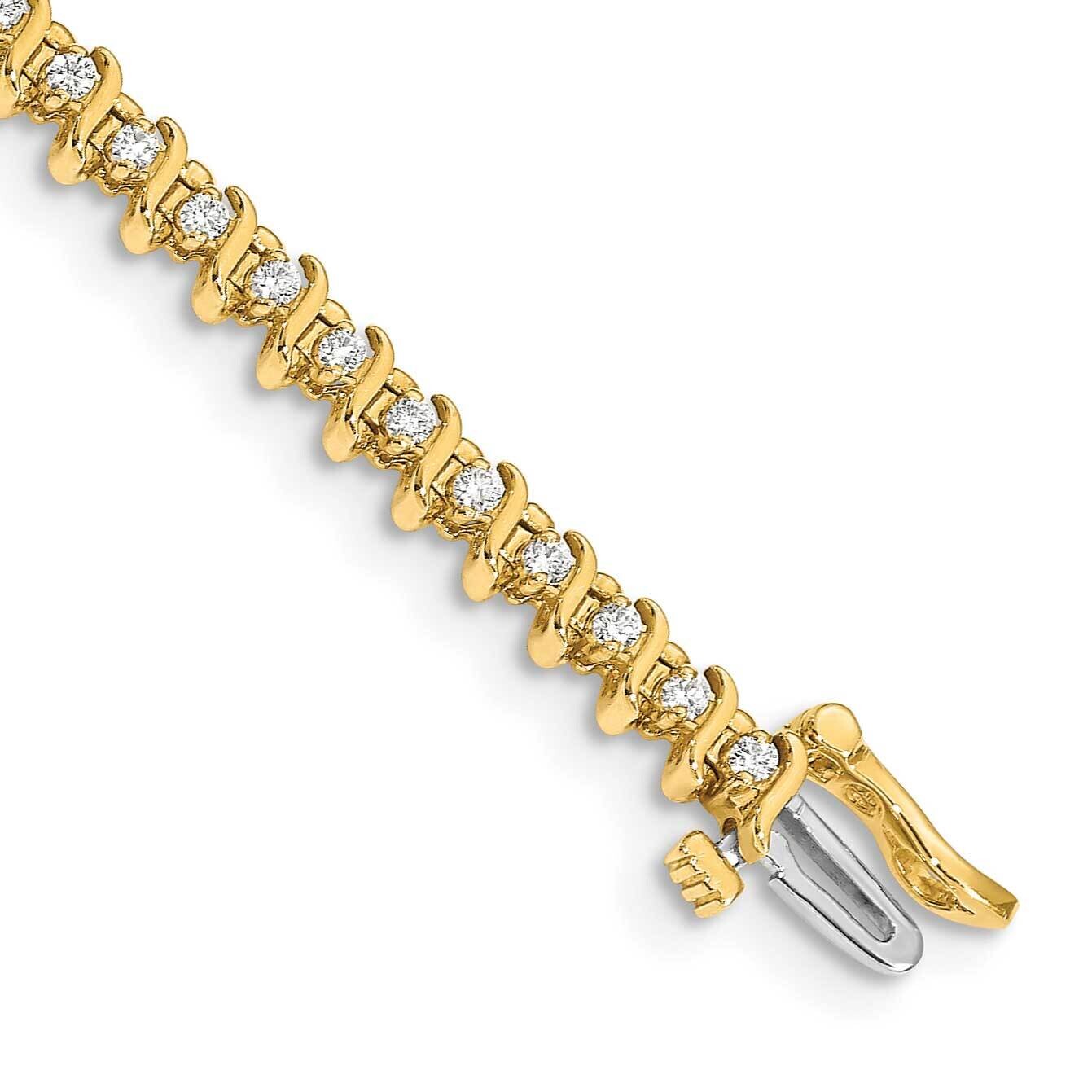 1.6mm Diamond Tennis Bracelet Mounting 14k Gold X700