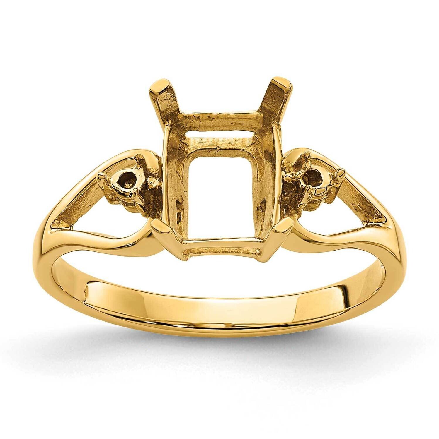Diamond & Gemstone Ring Mounting 14k Gold Y4749