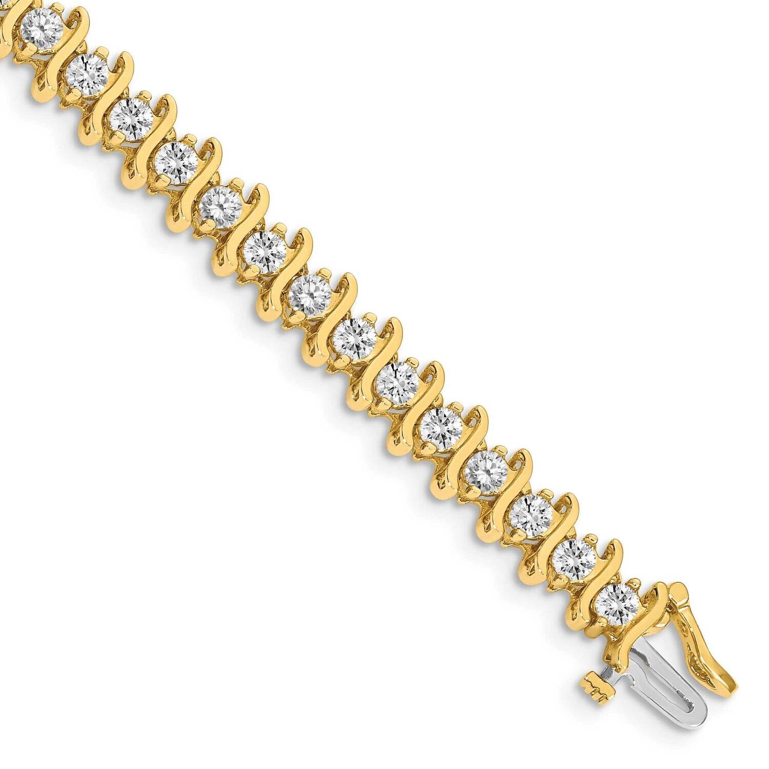 3.3mm Diamond Tennis Bracelet Mounting 14k Gold X706