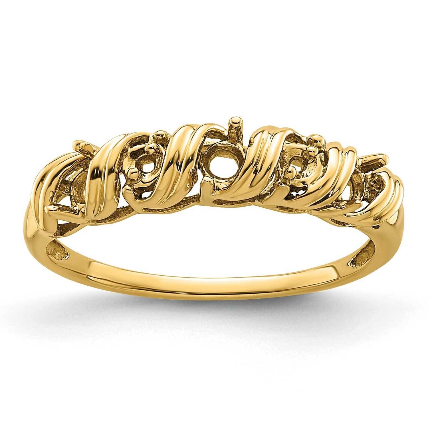 Diamond & Gemstone Ring Mounting 14k Gold Y4718