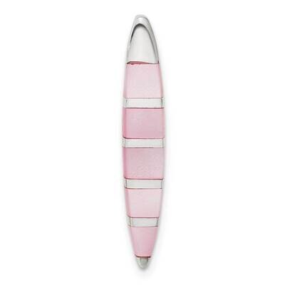 Pink Mother of Pearl Pendant Sterling Silver QP517