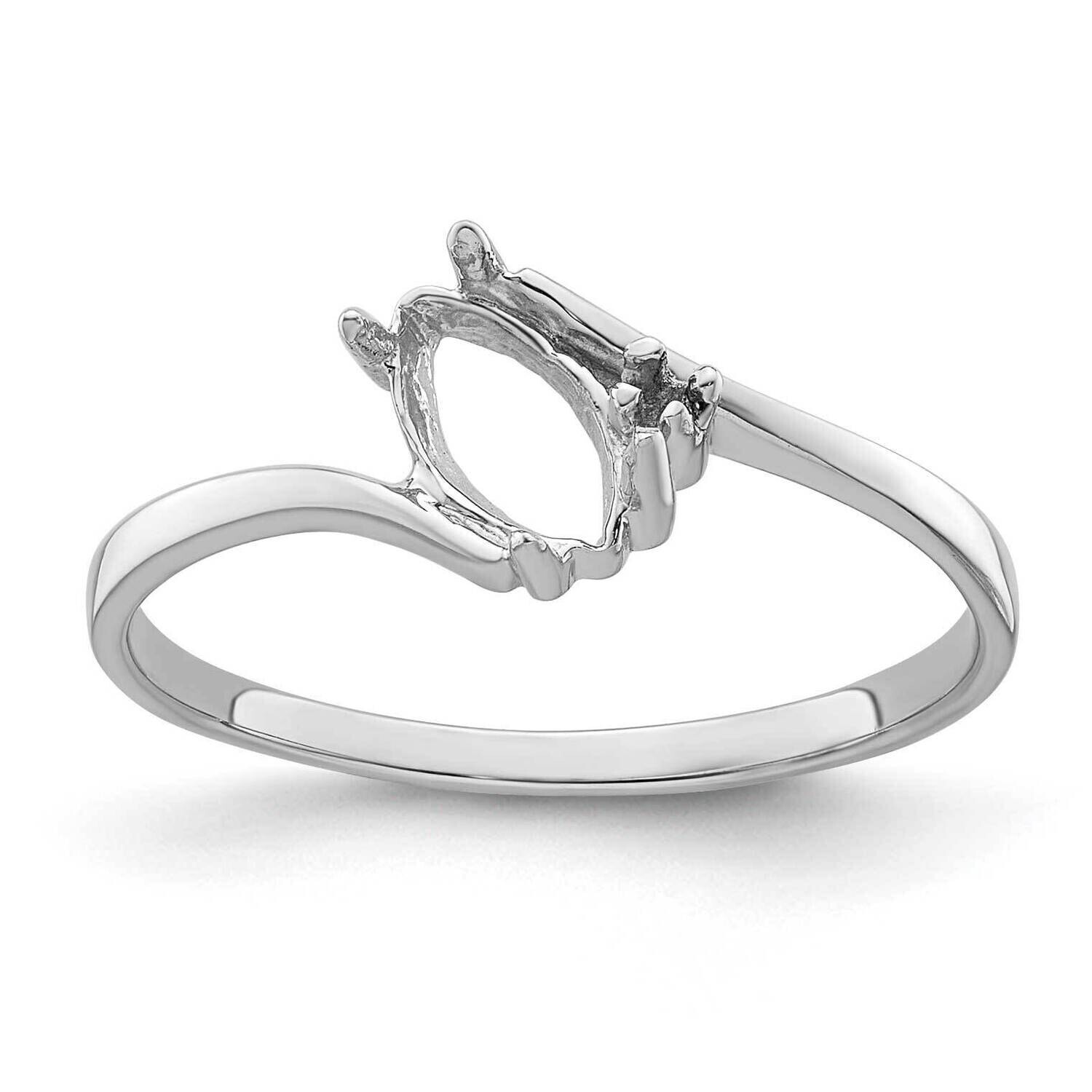 Diamond & Gemstone Ring Mounting 14k White Gold Y4746