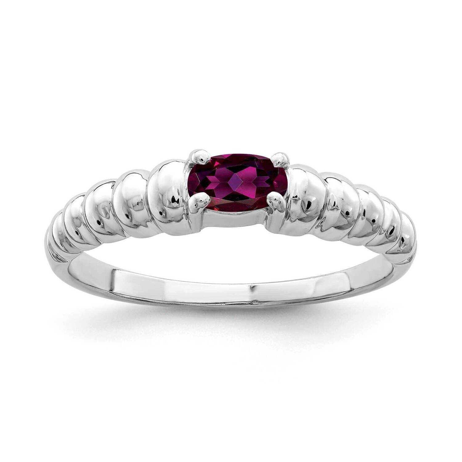 Rhodolite Garnet Ring 14k white Gold 5x3mm Oval X9711RG, MPN: X9711RG, 883957641737