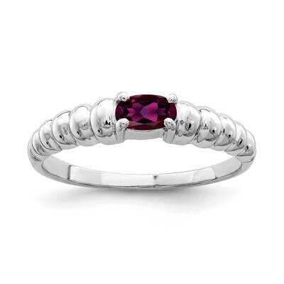 Rhodolite Garnet Ring 14k white Gold 5x3mm Oval X9711RG, MPN: X9711RG, 883957641737