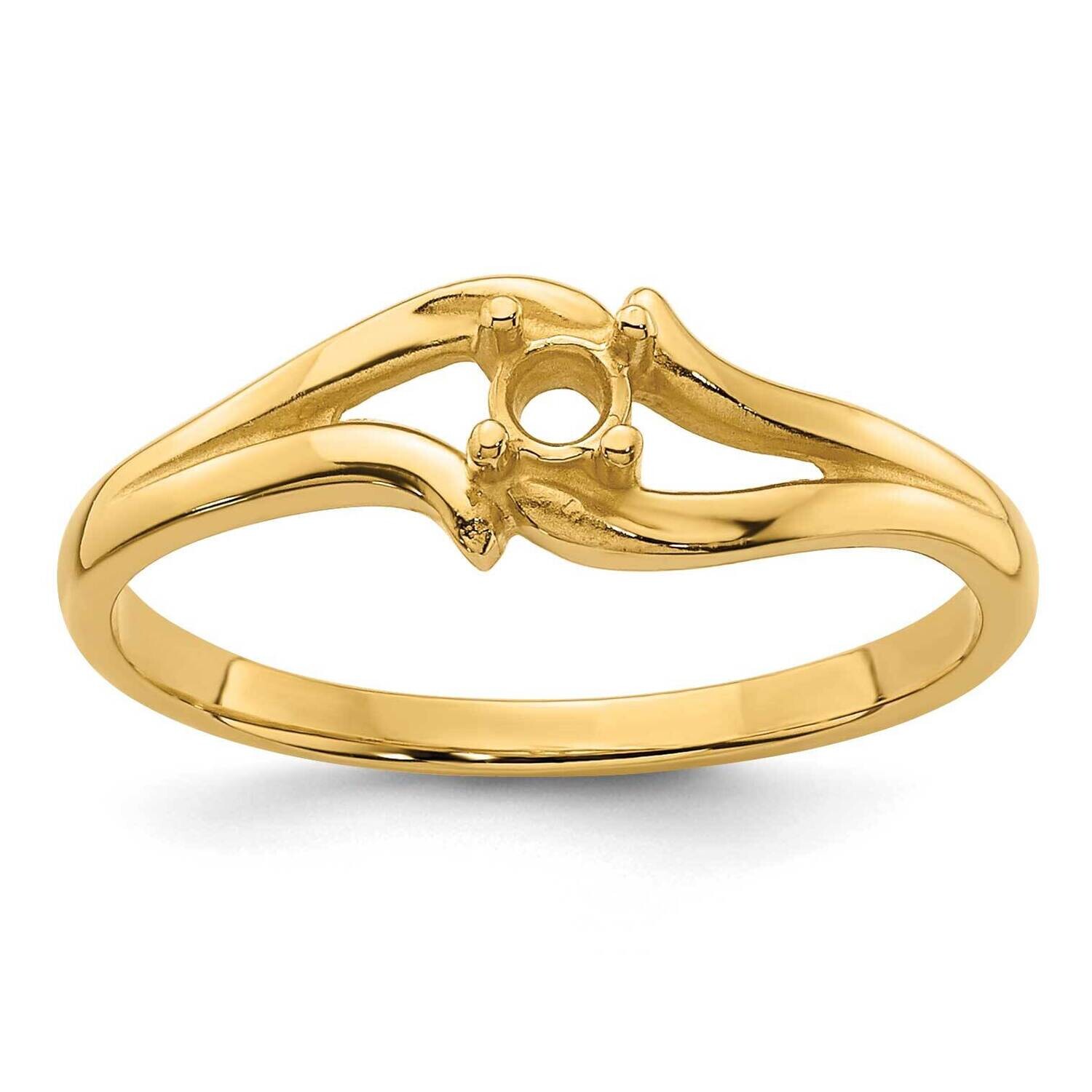 0.04ct. Diamond Ring Mounting 14k Gold Y4255