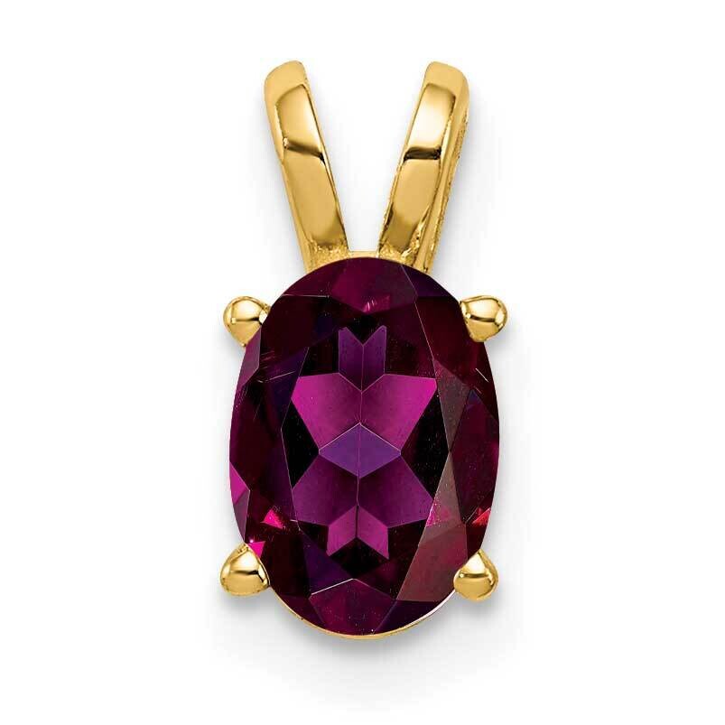 Rhodolite Garnet pendant 14k Gold 7x5mm Oval XP422RG, MPN: XP422RG, 883957202020