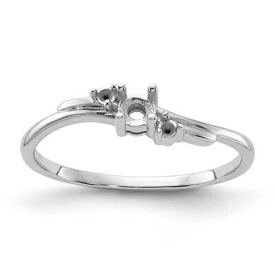 0.14ct. Diamond Ring Mounting 14k White Gold Y1634, MPN: Y1634,