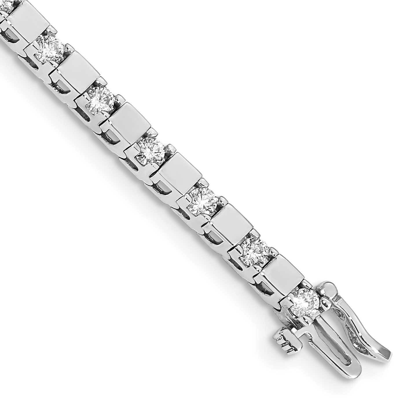 Holds 24 2.8mm Stones 2.16ct Squared Tennis Bracelet Mountin 14k White Gold X744W, MPN: X744W, 1911…