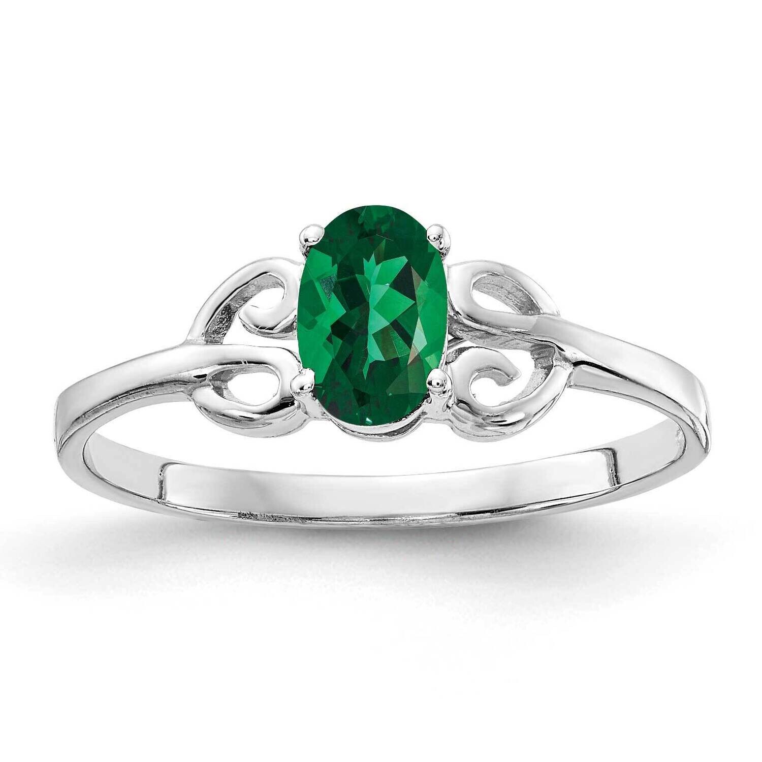 Mount Saint Helens Ring 14k white Gold 6x4mm Oval X9687MS, MPN: X9687MS, 883957576862