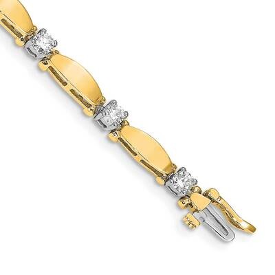 Diamond tennis bracelet 14k Gold X2362AA, MPN: X2362AA, 883957195407