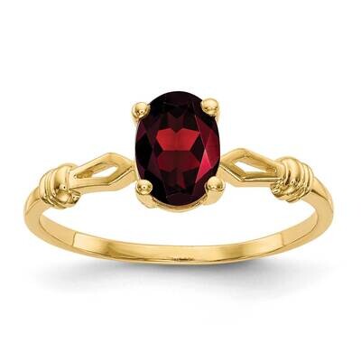 7x5mm Oval Garnet ring 14k Gold Y4654GA, MPN: Y4654GA, 883957562797