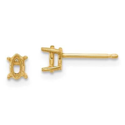 5x2.5 Marquise Earring Mountings 14k Gold XE101, MPN: XE101, 191101834806