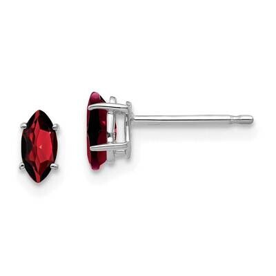 Garnet Marquise Stud Earring 14k Gold XE102WGA, MPN: XE102WGA, 883957089478