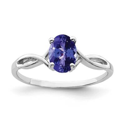 Tanzanite Ring 14k white Gold 7x5mm Oval Y2198T, MPN: Y2198T, 191101548284