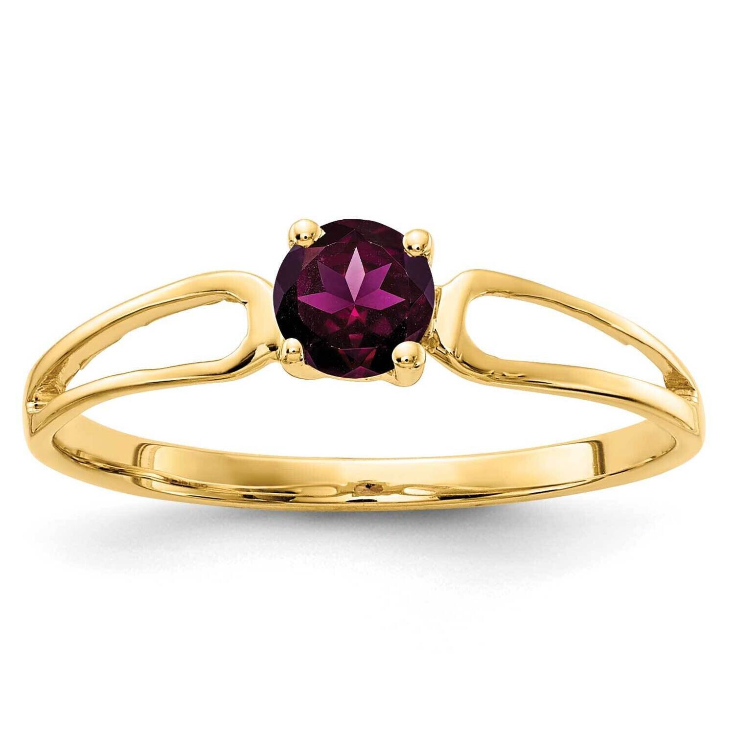 4mm Rhodolite Garnet Ring 14k Gold X9674RG, MPN: X9674RG, 883957361642