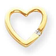 Diamond heart pendant 14k Gold XH56A