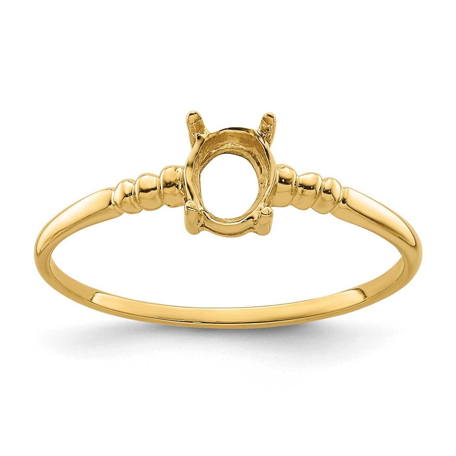 Gemstone Ring Mounting 14k Gold Y4666