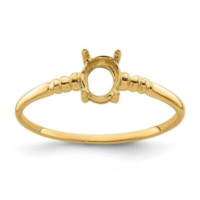 Gemstone Ring Mounting 14k Gold Y4666, MPN: Y4666,