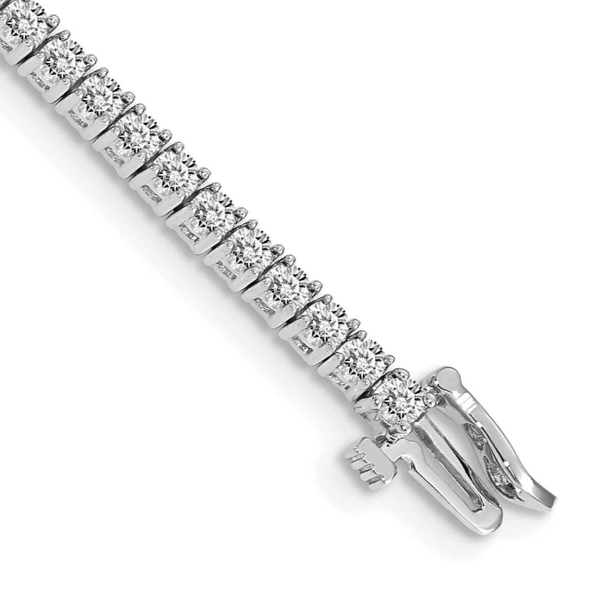 Holds 61 2.3mm Stones 3ct Tennis Bracelet Mounting 14k White Gold X601W, MPN: X601W,