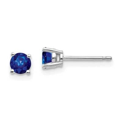 Sapphire Earrings 14k White Gold XE71WS-B, MPN: XE71WS-B, 883957339979