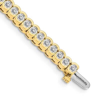 Diamond tennis bracelet 14k Gold X2323AA, MPN: X2323AA, 883957049267
