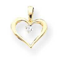 Diamond heart pendant 14k Gold XH6AA, MPN: XH6AA, 883957113937