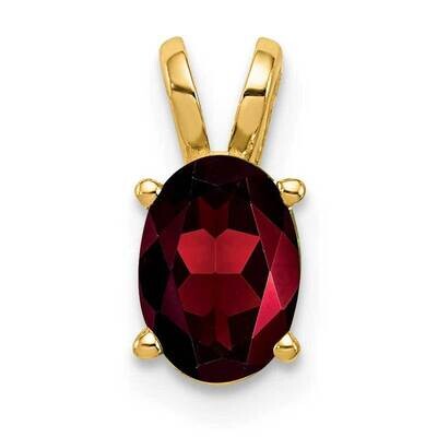 7x5mm Oval Garnet pendant 14k Gold XP422GA, MPN: XP422GA, 883957208800