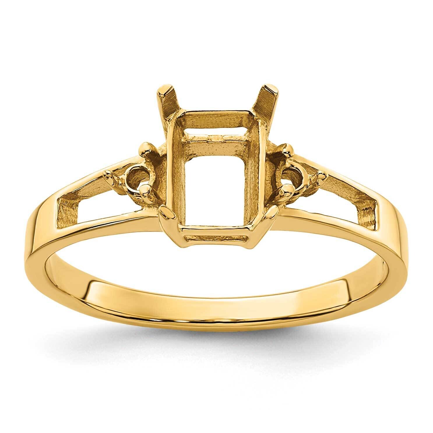 Diamond & Gemstone Ring Mounting 14k Gold Y4757