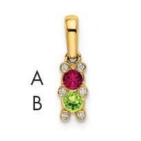 Family Jewelry Geniune Stone &amp; Diamond Set Pendant 14k Yellow Gold XMP31/2GY, MPN: XMP31_2--6, 8839…