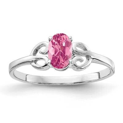 Pink Tourmaline Ring 14k white Gold 6x4mm Oval X9687PT, MPN: X9687PT, 883957577111