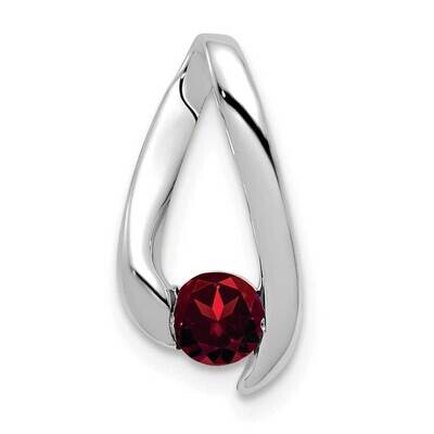 4mm Garnet pendant 14k white Gold XP949GA, MPN: XP949GA, 883957211800