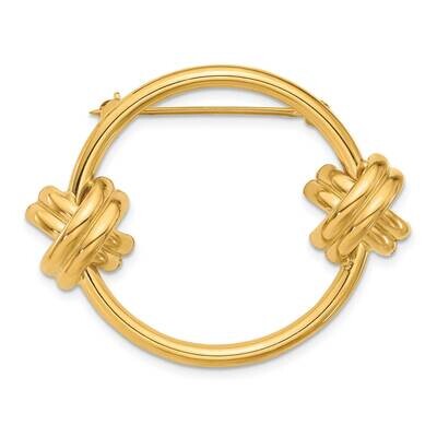 Circle Pin 14k Gold PIN153