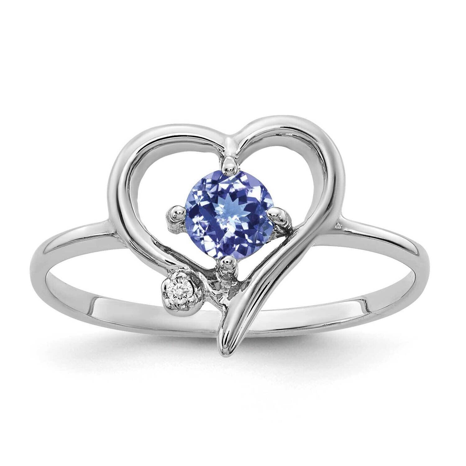 4mm Tanzanite Diamond Ring 14k white Gold X9737T/A, MPN: X9737T/A, 883957639826