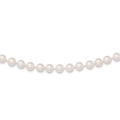 7-8mm Round White Saltwater Akoya Cultured Pearl Necklace 24 Inch 14k Gold PL70A-24, MPN: PL70A-24,…