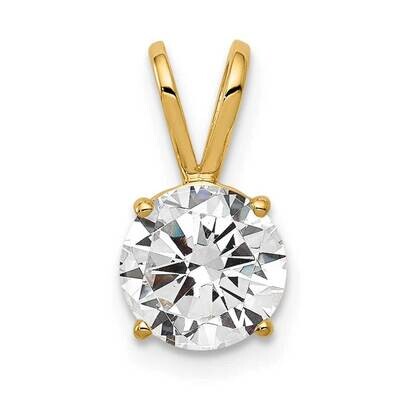 7mm Cubic Zirconia pendant 14k Gold XP417CZ Diamond, MPN: XP417CZ, 883957232904