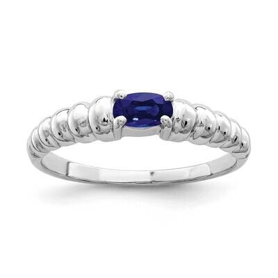 Sapphire Ring 14k white Gold 5x3mm Oval X9711S, MPN: X9711S, 883957642093