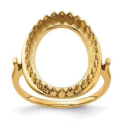 Gemstone Ring Mounting 14k Gold Y4500, MPN: Y4500,