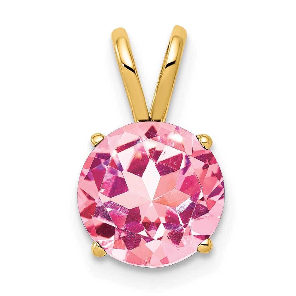 8mm Pink Tourmaline pendant 14k Gold XP418PT, MPN: XP418PT, 883957207001