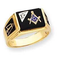 yellow masonic ring mounting 14k Gold Y4110, MPN: Y4110,