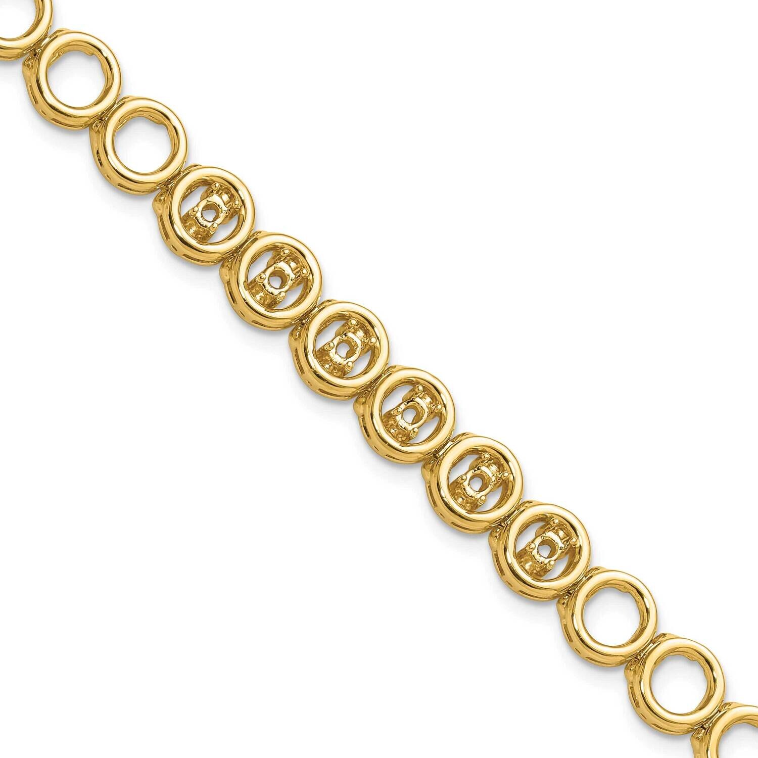 Add-a-Diamond Tennis Bracelet Mounting 14k Gold X856